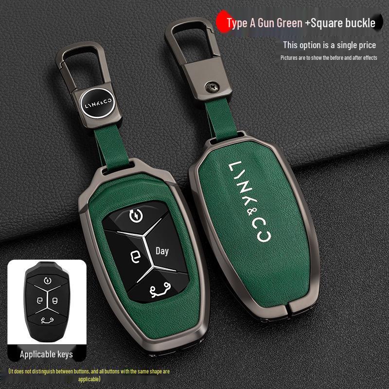 Lynk&Co Car Key Case: Metal Shell for Models 01, 02, 03 - Unisex Key Holder