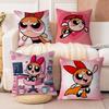 Аниме P-Powerpuff-GirlS Наволочки Мультяшный Диван Декоративный Дом Двусторонняя Печать Короткий Плюш Милая Наволочка