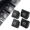 SecosAutoparts 4pcs Window Switch Button Caps for Mercedes Benz C-Class W204 C230 C280 C300