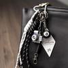 Colorful Woven Rope Keychain: Billiard, Camera & Bag Pendant