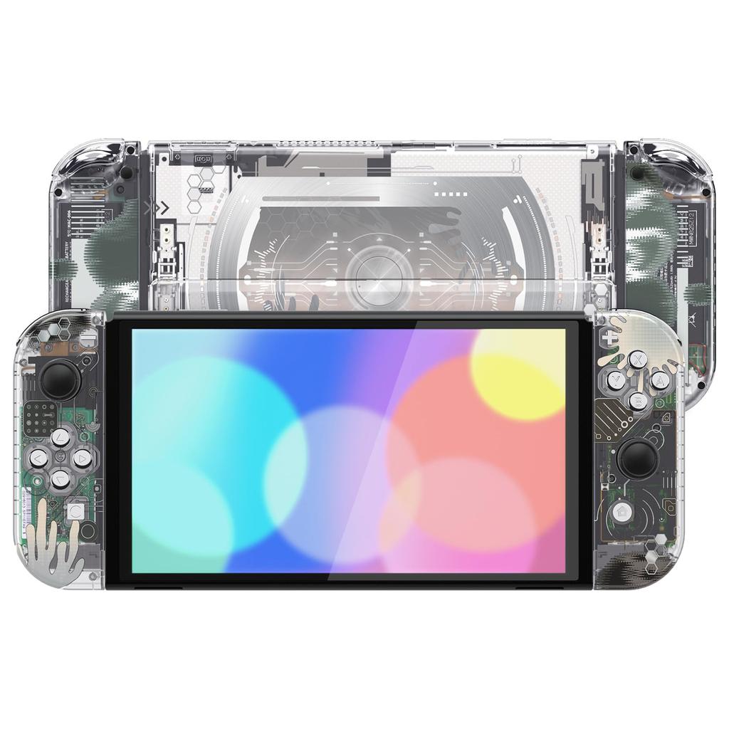 Not the Main Body Pattern Back Plate for eXtremeRate Switch Compatible with OLED PC Switch Back Switch Compatible with Switch OLED Joycon Handheld