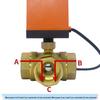 Three-Way Ball Valve for Fan Coil, Floor Heating, Solar Water, and Irrigation Systems