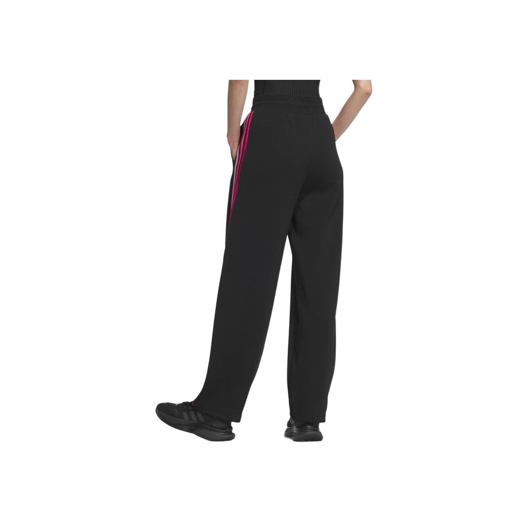 Adidas Dance Retro Sport Side Stripe Loose Casual Comfortable Knit Pants Women Pants Black JJ3565