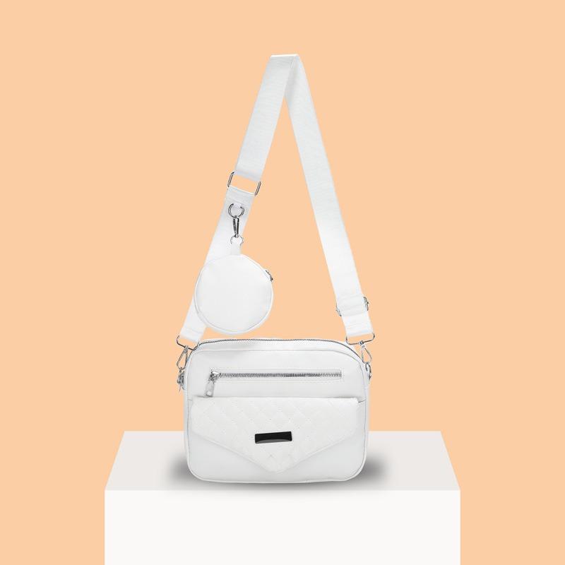 Female Diamond Grid Single Shoulder Crossbody Bag