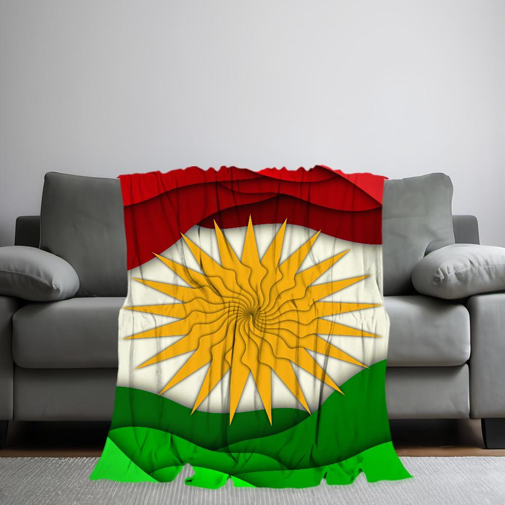 K-KurdistanS Printed Comfortable And Soft Sofa Living Room Bedroom Plush Blanket Suitable For Home Travel And Gifts