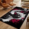 Koi Fish And Cherry Blossoms Non-Slip Home Carpet Design for Living Room Bedroom Office Decor Gift with Vibrant Pattern and Comfortable