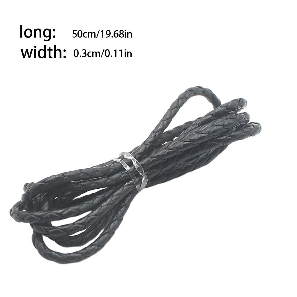 Кожаный плетеный шнурок браслет браслет ювелирные изделия DIY изготовление веревка шнурок самодельные поделки искусство фурнитура для замены
