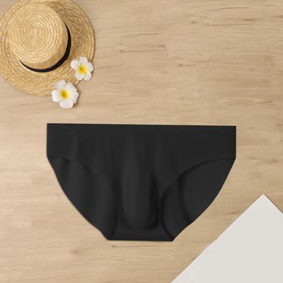 Мужские бесшовные трусы Yousheng из ледяного шелка с низкой посадкой, 3D U-выпуклые ультратонкие трусики, однотонное быстросохнущее нижнее белье