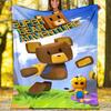 Плед с принтом игры Super Bear Adventure — легкий, мягкий, теплый;универсальное одеяло на все сезоны — идеально подходит в качестве пледа для кондиционера, одеяла для дневного сна