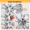 4pcs Automobile Parts Hubcap Car Wheel Hub Center Cover 83mm For Chevrolet Pickup Truck GMC Recreational Vehicle