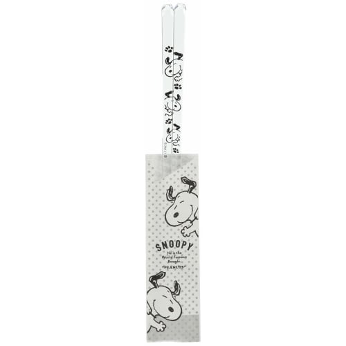 Kanesho Pottery "PEANUTS" Snoopy Color Face Hello Clear Chopsticks 402521