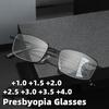 Квадратные прогрессивные мультифокальные очки для пресбиопии с защитой от синего света, унисекс, классические, для чтения высокой четкости