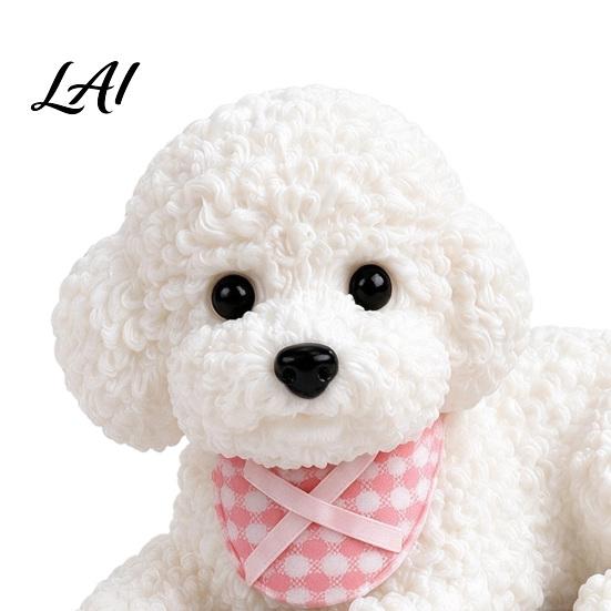 Cute Puppy Ornament for Office Realistic Dog Dashboard Ornament Sleeping Figure Car Accessory Lovers Vivid Miniature Statue Interior Desk Decoration