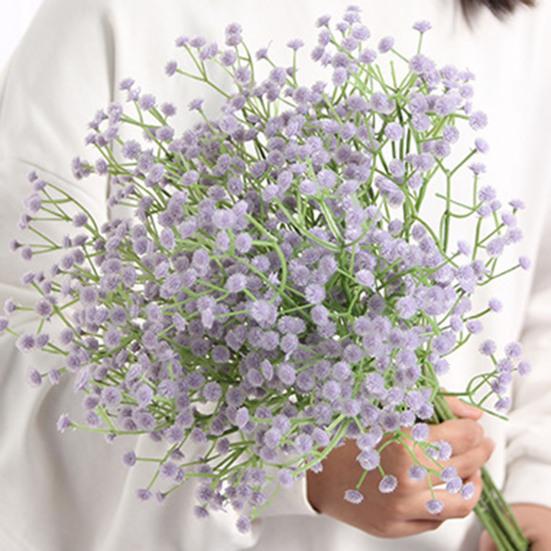 Красивая искусственная гипсофила, ландшафтный дизайн, реалистичная цветочная композиция своими руками