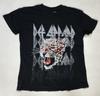 Def Leppard Graphic T-shirt Women Small Black Short Sleeve Merch Music