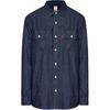 Рубашка Levis однотонная с карманом, свободного кроя, с длинным рукавом, мужская, темно-синяя, 19573-0135