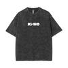 Viktor Tsoi Kino Night Vintage Washed T Shirts Classic Rusian Rock Gothic T-shirts Men Women Casual Polyester Oversized T-shirt