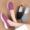 Fashion Women Casual Shoes Light Sneakers Breathable Mesh Summer Knitted Vulcanized Shoes Outdoor Slip-On Sock Shoes Plus Size Tennis