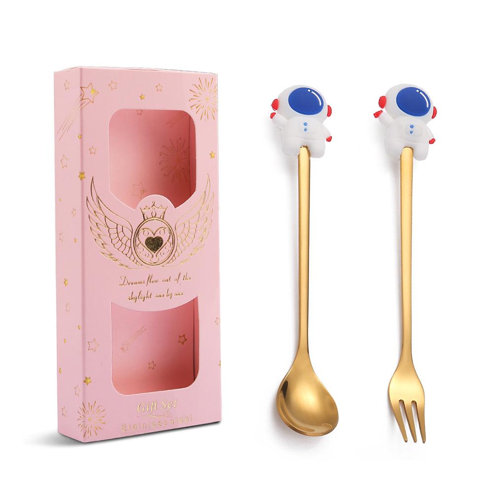 HANYANG 410 Stainless Steel Cutlery Home Hotel Use Cute Spoon Fork Western Cutlery