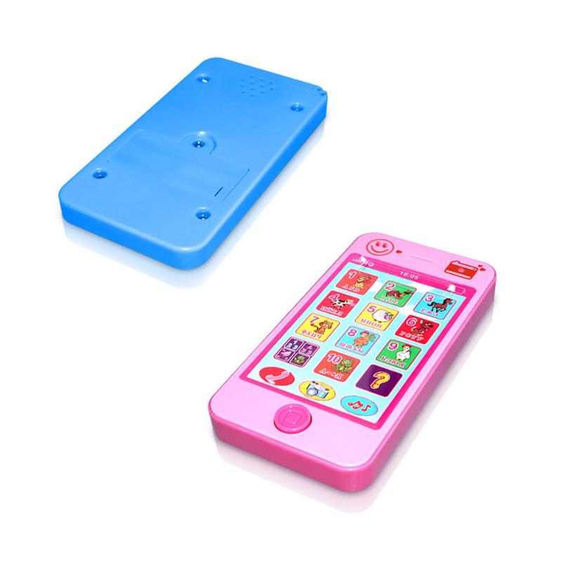 Детский игрушечный телефон с играми песнями и светящихся