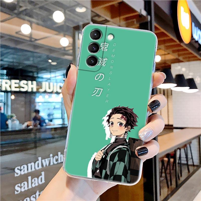 Прозрачный чехол Kamado Nezuko Kimetsu No Yaiba Demon Slayer для Samsung Galaxy S22 S21 S20 FE S 22 Ultra S10 E S9 Plus 5G, чехол