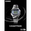 Casio Wave Ceptor 50th Anniversary Watch, Bluetooth, Radio-Controlled Solar, TRN-50-2AJR, Men's, Silver