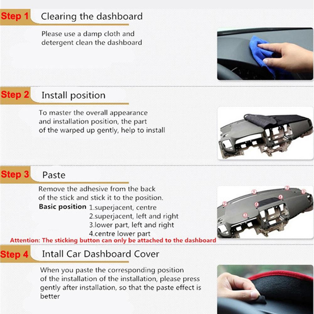 Внутренний автомобильный чехол для приборной панели, коврик для приборной панели, ковер, козырек от солнца, чехол для приборной панели, пригодный для Volkswagen VW Touareg 2004 2005