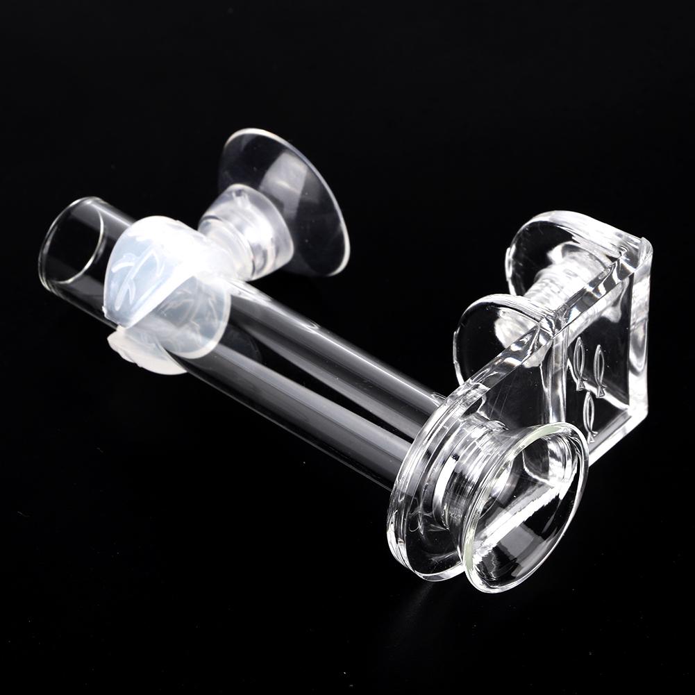 Fish Tank Feeding Shrimp Feeder Tube 88mm with Fixing Bracket for Aquarium