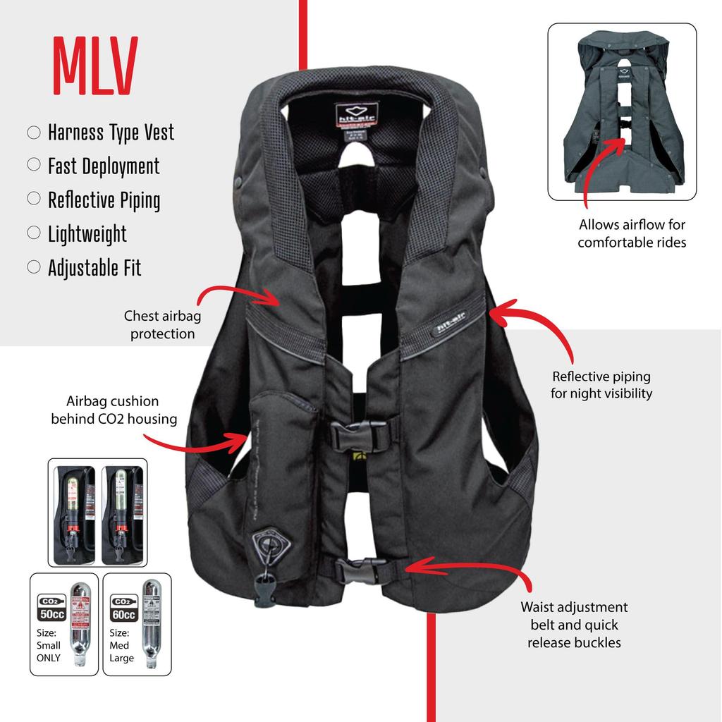 Airbag Vest Black L Hit-Air (Mugen Denko) MLV-C