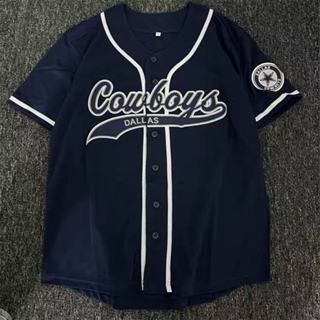 Foreign trade short-sleeved baseball shirt American sticker embroidered jersey quick-drying men's sublimation printed T-shirt team uniform