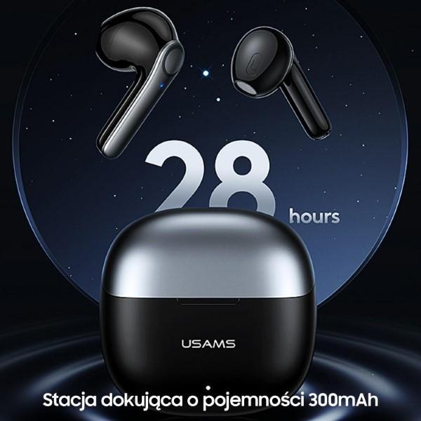 Usams Słuchawki Bluetooth 5.1 Twsxh Series Dual Mic Bezprzewodowe Niebieski/Blue Bhuxh03