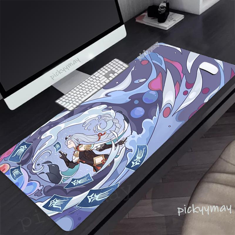 Large Mousepad Gamer Mousepads Keyboard Mat Anime Desk Rug Genshin Impact Pc HD Desk Mats Company Mouse Pad For Gift