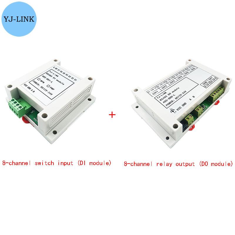 Switching Input Controls Relay Output Through RS485 Bus DI Module Linkage/Control DO Module IO Remote Expansion