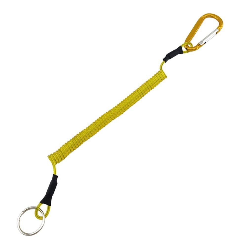 Tool Tether Hard Hat Lanyard Safety Rope Fishing Lanyards Spiral Coiled Lanyard Spring Elastic Rope