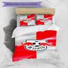 3pcs Duvet Cover Set (1*Duvet Cover + 2*Pillowcase, Without Core), RB Leipzig Print Bedding Set, Bedroom Decor, All‑Season, Birthday Gift