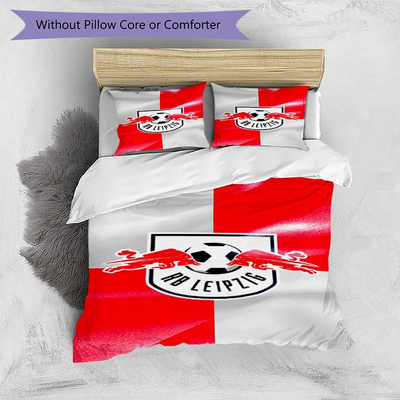 3pcs Duvet Cover Set (1*Duvet Cover + 2*Pillowcase, Without Core), RB Leipzig Print Bedding Set, Bedroom Decor, All‑Season, Birthday Gift