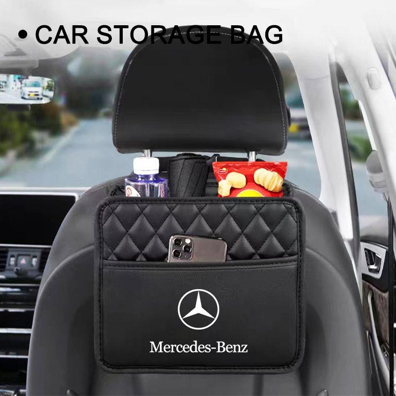 Multi-function Car Storage Bag Automobile Seat Back Storage Pocket For Mercedes-Benz AMG C500 C200 C300 A B C E GLA CLA GLK GL ML GLE