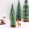1Pc Mini Christmas Tree Artificial Snow Simulation Frost Pine Tree Desktop Decorative Supply Christmas Ornaments Decoration Gift