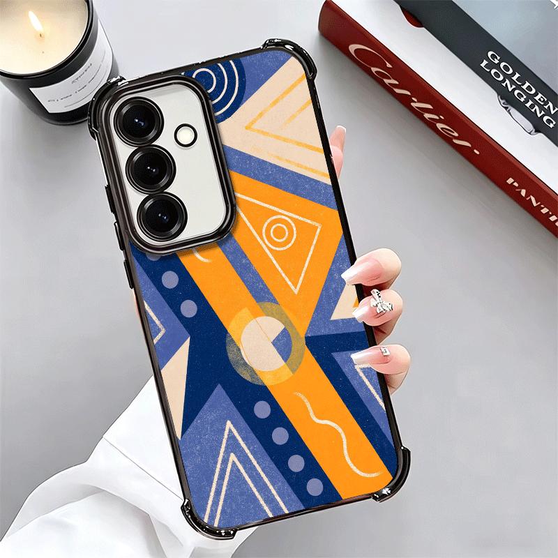 Абстрактная Геометрия Поп-Арт Дизайн Мягкий Чехол Для Телефона Для Samsung A17 A27 A07 A37 A57 A16 A56 A15 A55 A14 A54 A13 A53 A26 A36 A25 A35