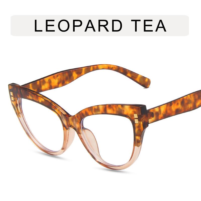 Оправа очков «кошачий глаз» Модные линзы с защитой от синего света Женские ультралегкие большие оправы INS Trend Eyewear Модные украшения