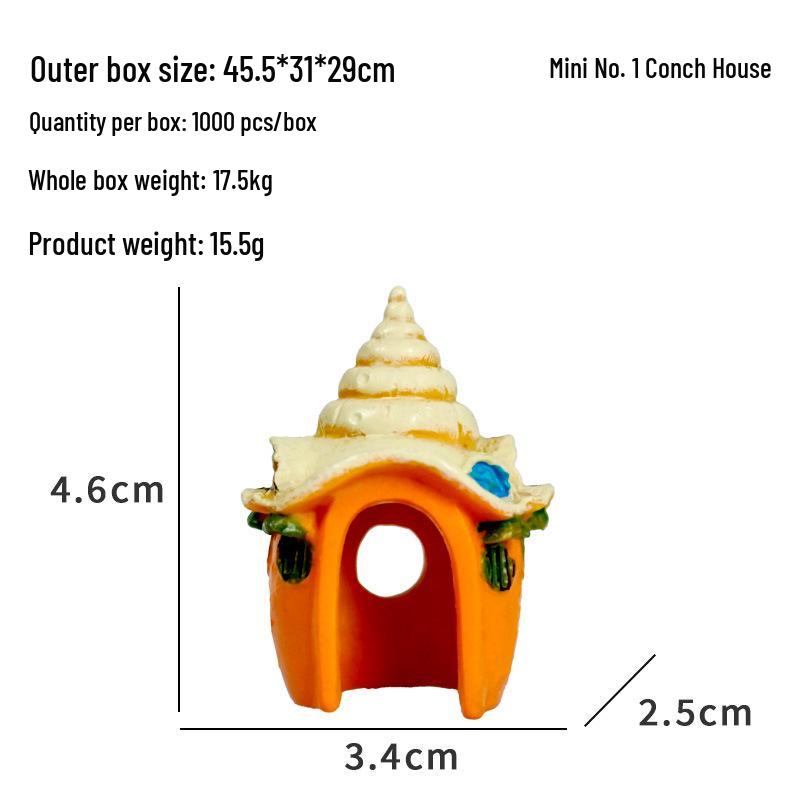 Мини-убежище для раков-отшельников: Новый декор для аквариума с грибами и раковинами для ландшафтного дизайна и разведения