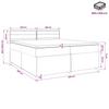 Box Spring Bed with Mattress Dark Brown 200 x 200 cm Fabric
