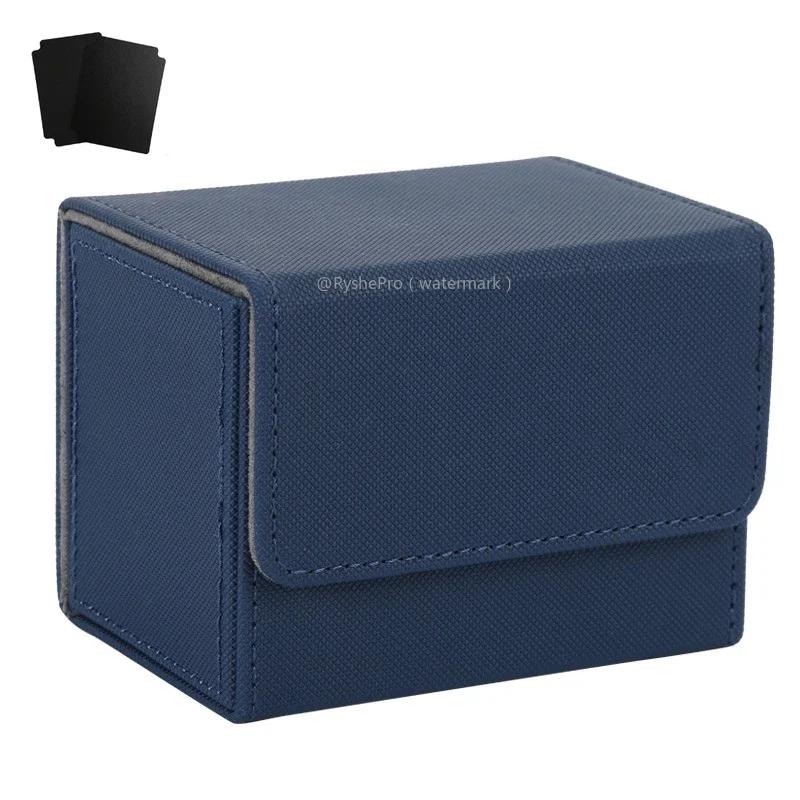 Commander Card Deck Box Fit 100+ Single Sleeved Card Storage Box Leather Magnet Magic Gathering Card Case for TCG CCG MTG Cards