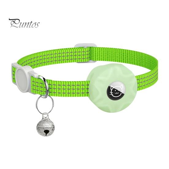 Ошейник-трекер для кошек со светоотражающими полосками, водонепроницаемый регулируемый ошейник безопасности для домашних животных, ошейник-локатор для кошек, чехол для маленьких, средних и больших кошек