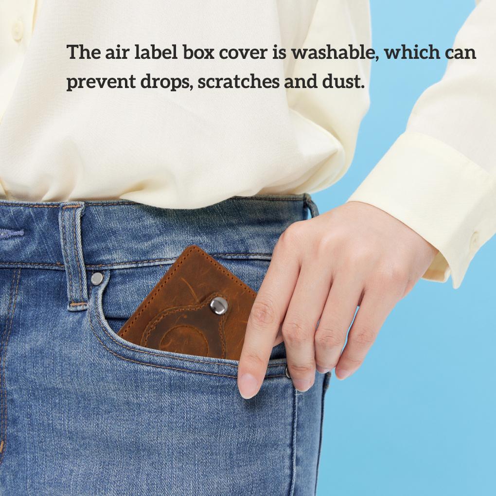 Card Holder Protector Leather Credit Slim Cash Case Portable Keychain Bag Gift Work Housekeeper Accessories