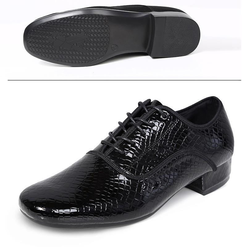Мужские туфли для современного танца из коровьей кожи на мягкой подошве, кожаные для выступлений, для бальных танцев, латиноамериканских танцев, квадратных танцев, джаза