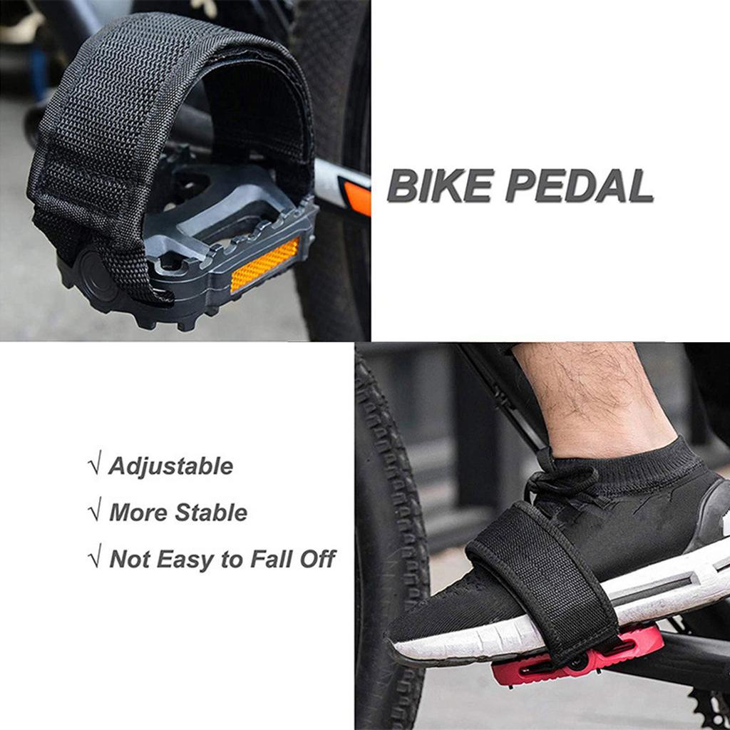 1 Pair Bike Pedal Straps Toe Clip Strap Belt Adhesive Bike Pedal Tape Bike Fixed Strap Bicycles Feet Strap Pedal Straps