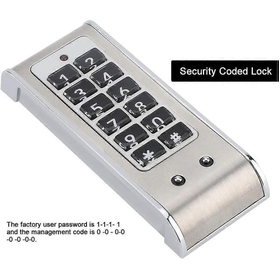 Digital Keypad Code Lock Combination Cam Cabinet Silver Convenient Password Security Coded Lock