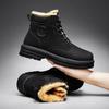 Fashion Male Winter Shoes Lace Up Men's Snow Boots High Top Warm Cold Proof Cotton Shoe Offer New In Thick Plush Sale Brands Footwear