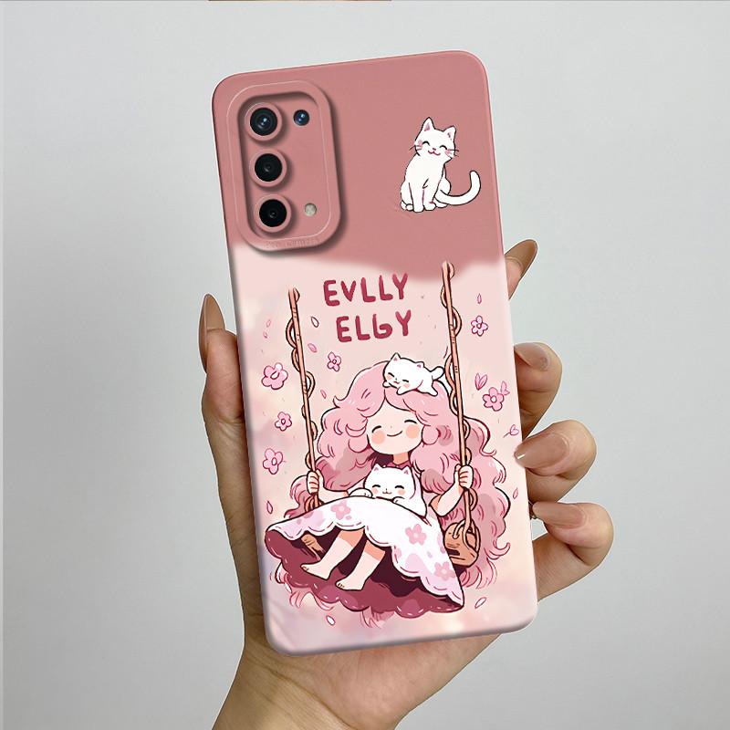 For OPPO A74 5G A54 5G Case A93 5G Capa Silicone Soft Phone Funda CPH2197 CPH2195 CPH2263 Painted Printed Protective Back Cover